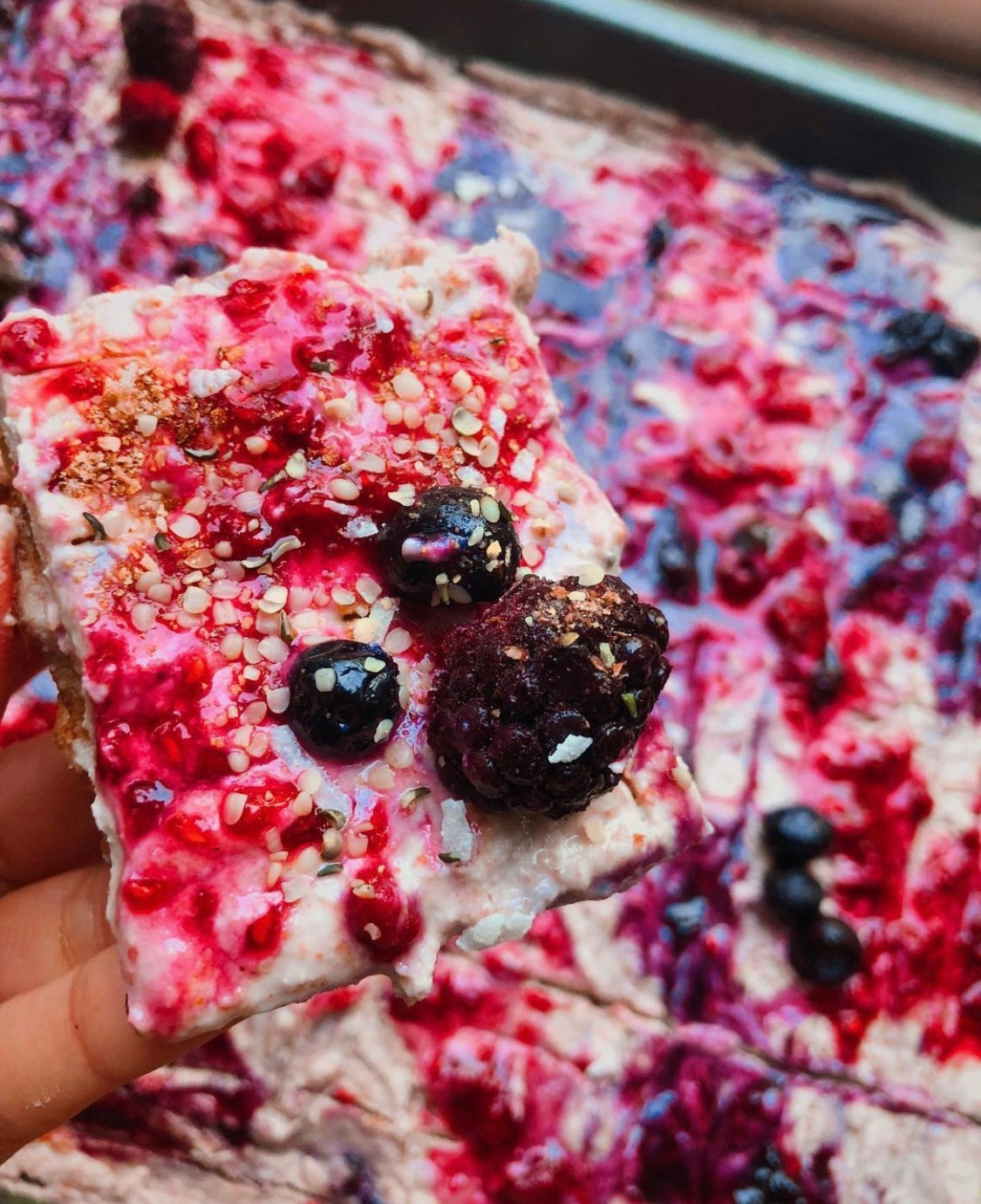 Vegan Lemon-Berry Cheesecake