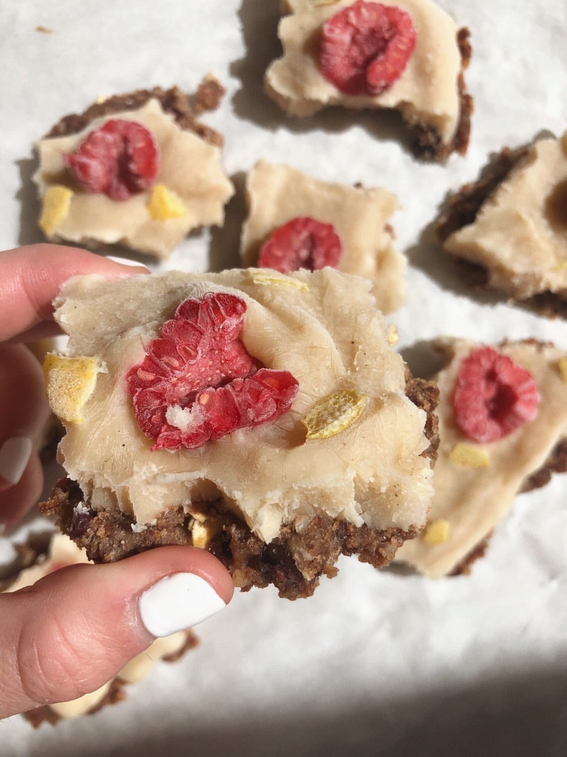 Vanilla Lemon-Raspberry Yogurt Bars