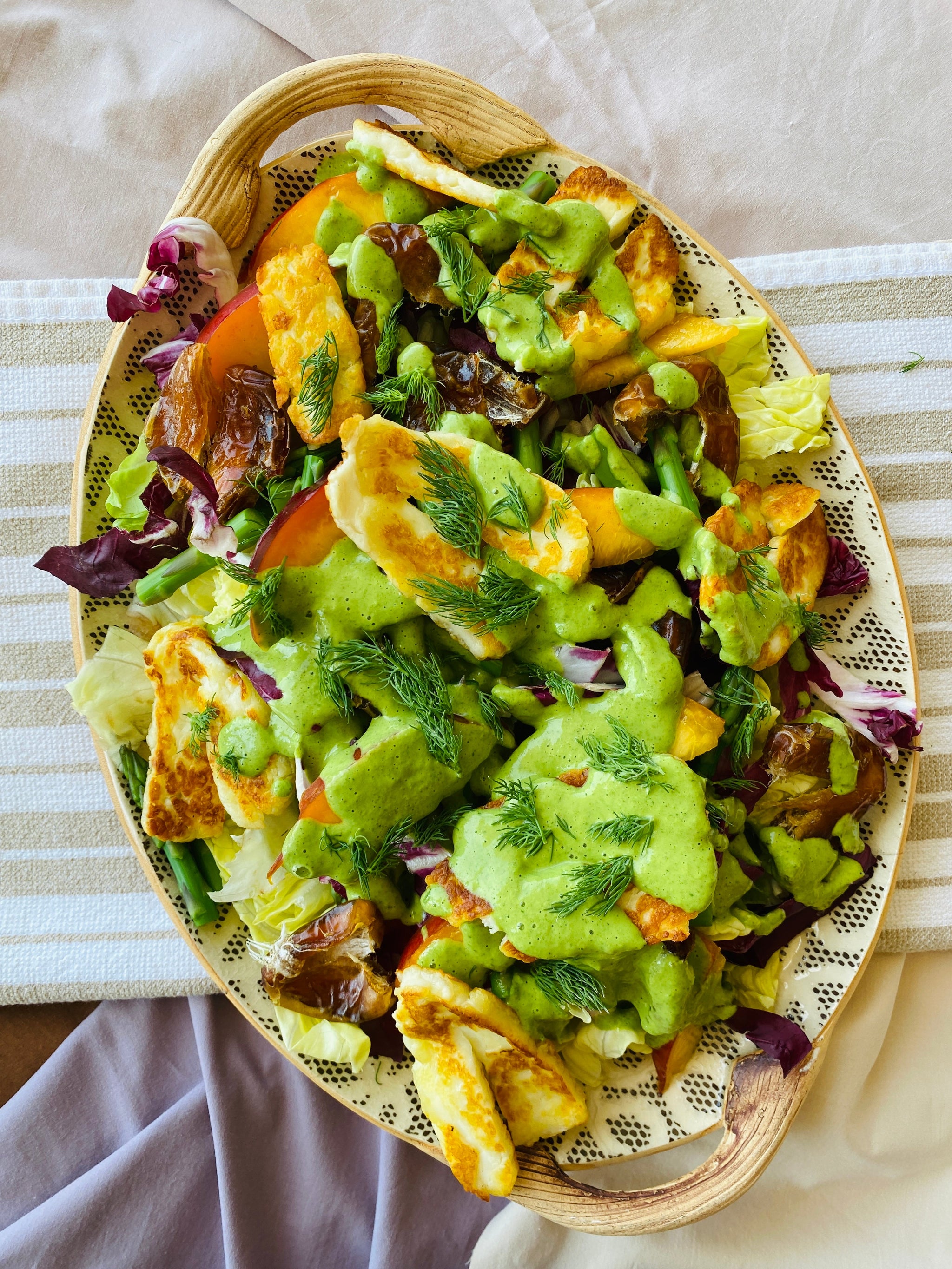 Halloumi and Date Summer Salad