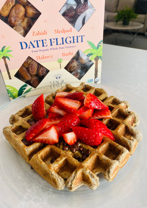 Homemade Date Sweetened Waffles