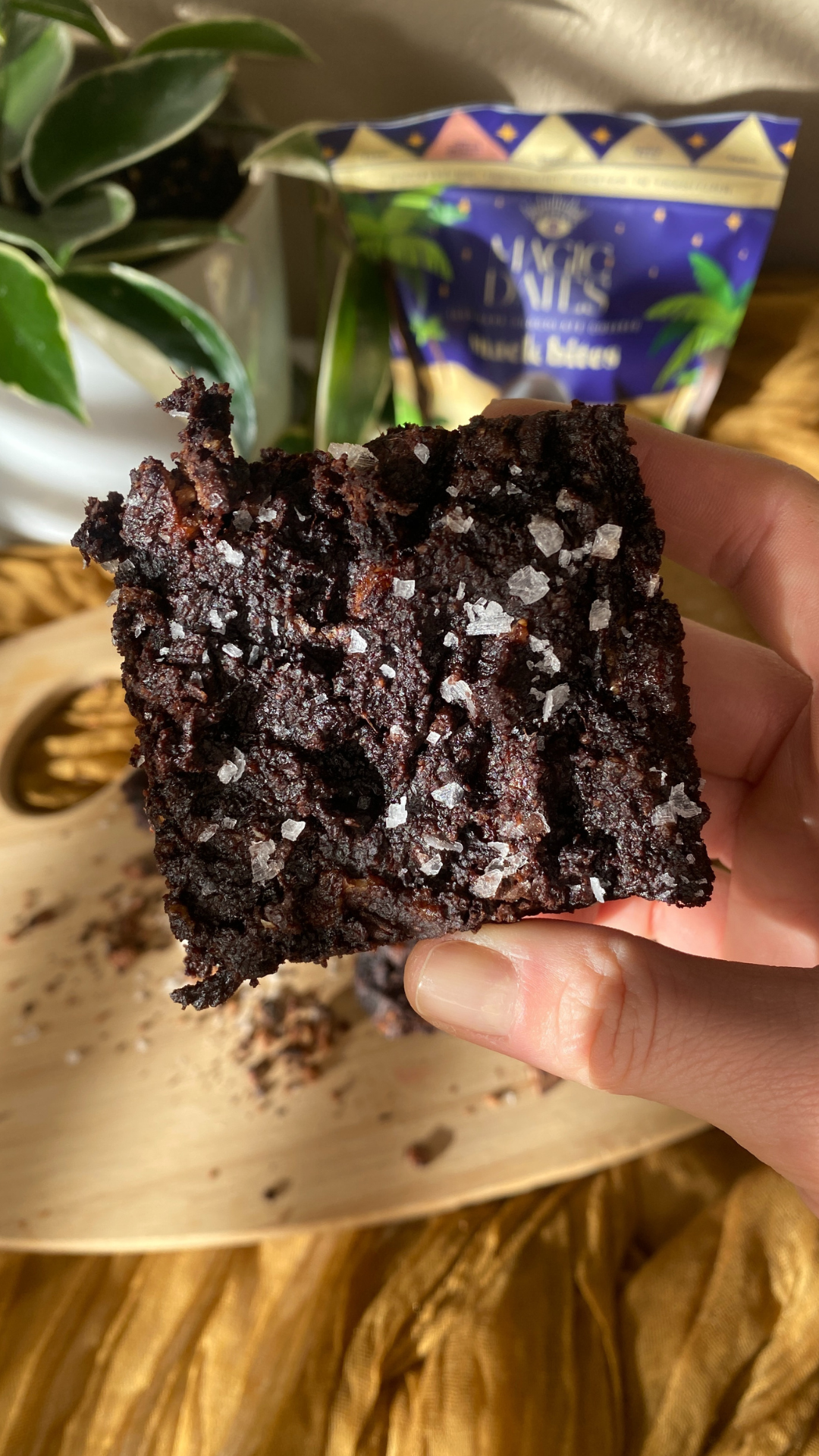Vegan Date Sweetened Brownies