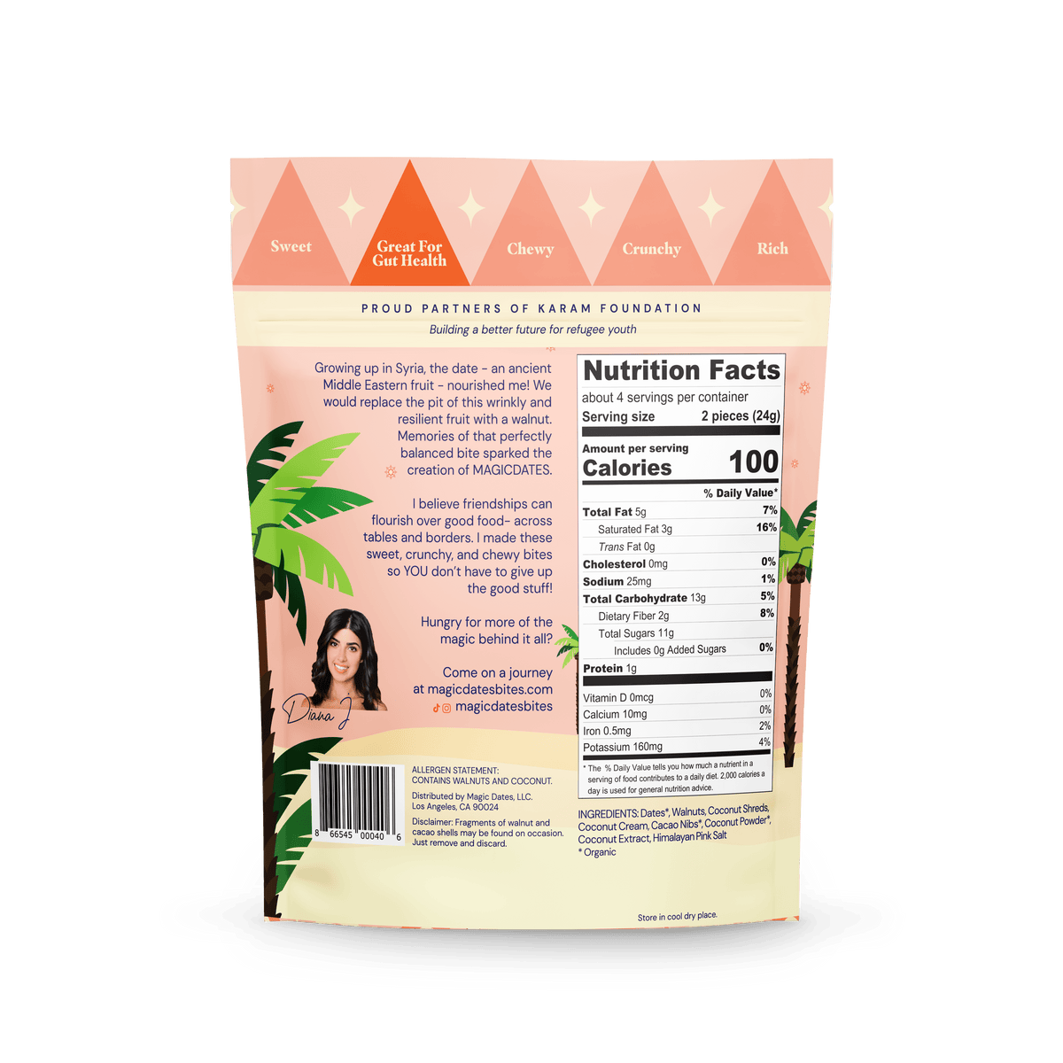 Date Snack Bites Coconut Cream Cake MAGICDATES