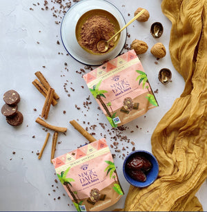 Date Snack Bites <br>Salted Walnut Brownie 4 Pack MAGICdATES 
