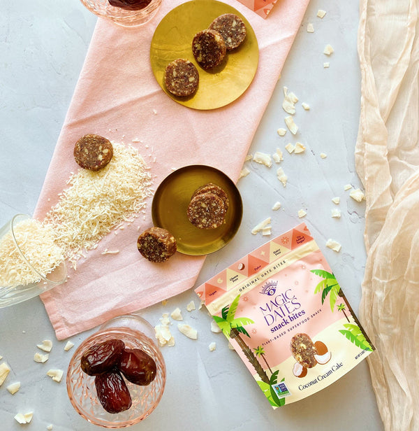 Date Snack Bites Coconut Cream Cake MAGICDATES