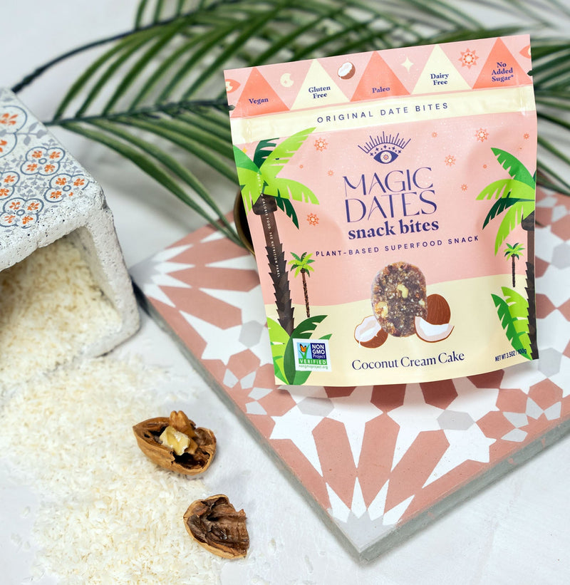 Date Snack Bites Coconut Cream Cake MAGICDATES